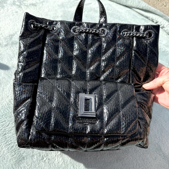 Karl Lagerfeld Paris Lafayette Backpack - Picture 2 of 12